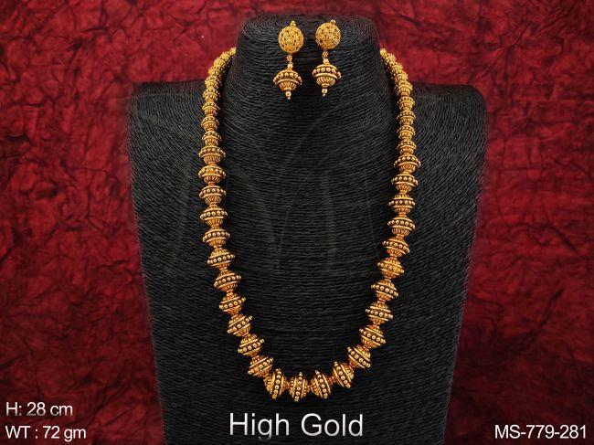 Golden traditional beads mala