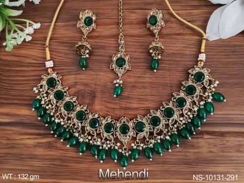 antique-beautiful-designer-mehendi-polish-necklace-sets-
