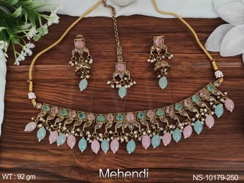 beautiful-fancy-style-party-wear-designer-choker-necklace-set