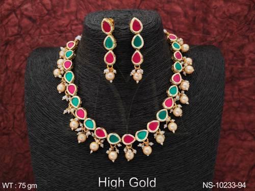 party-wear-fancy-design-high-gold-polish-designer-kundan-short-necklace-set