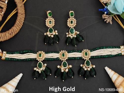 cz-ad-jewelry-high-gold-polish-fancy-design-party-wear-cz-ad-short-necklace-set-