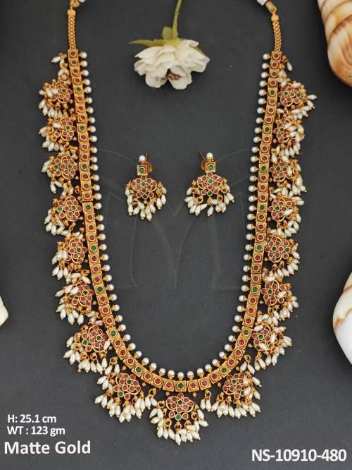 fancy-style-guttapusalu-design-matte-gold-polish-beautiful-antique-jewellery-long-necklace-set-
