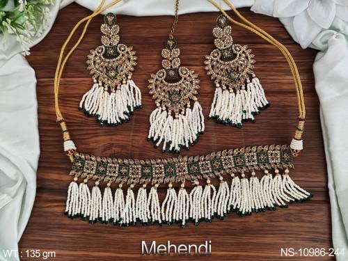 mehendi-polish-antique-jewelry-full-stones-mehendi-polish-bridal-wear-beautiful-antique-choker-necklace-set-&-earrings-with-maang-tikka-