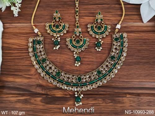 antique-jewelry-mehendi-polish-fancy-beautiful-party-wear-antique-necklace-set-