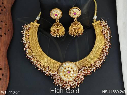 high-gold-polish-fancy-beautiful-design-party-wear-antique-necklace-set-