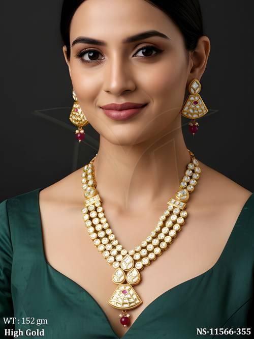 high-gold-polish-fancy-design-party-wear-kundan-stones-kundan-jewellery-beautiful-short-necklace-set-