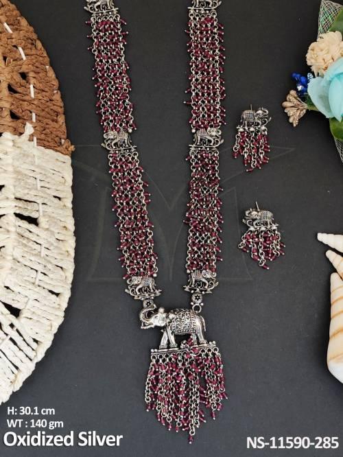beautiful-oxidized-jewellery-party-wear-necklace-set-