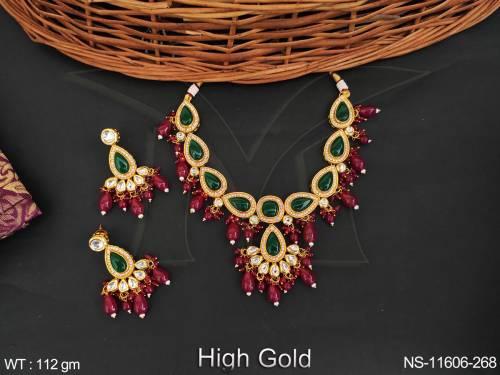 high-gold-polish-fancy-design-beaded-party-wear-antique-jewelry-beautiful-necklace-set-