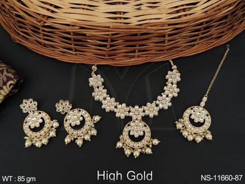 clustered-pearl-designer-kundan-stones-high-gold-polish-party-wear-kundan-jewellery-choker-necklace-set-