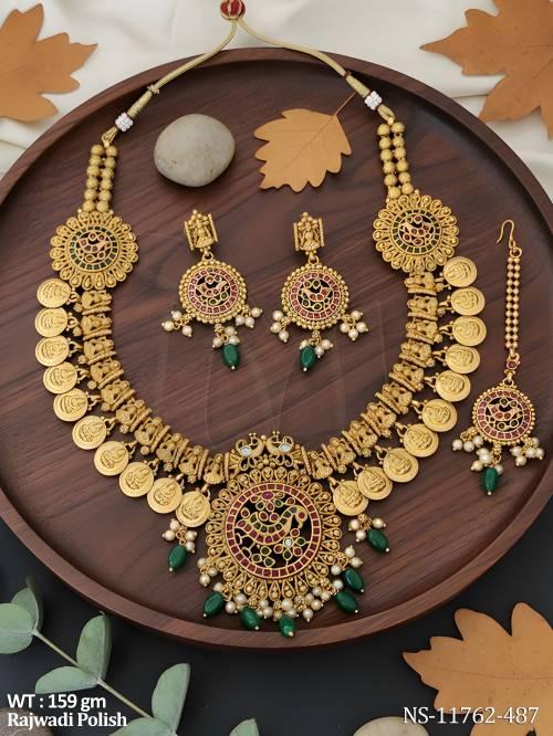 designer-rajwadi-polish-fancy-style-laxmi-desing-coin-temple-jewellery-long-necklace-set