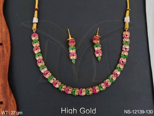 antique-jewelry-high-gold-polish-party-wear-beautiful-fancy-style-antique-necklace-set