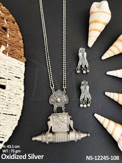 beautiful-pendant-party-wear-oxidised-silver-polish-fancy-style-oxidised-jewellery-necklace-set