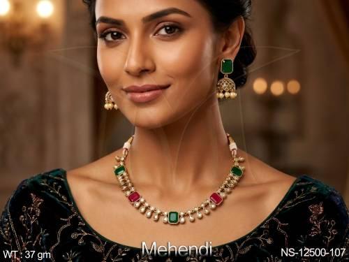 beautiful-fancy-style-antique-jewellery-mehendi-polish-party-wear-necklace-set-