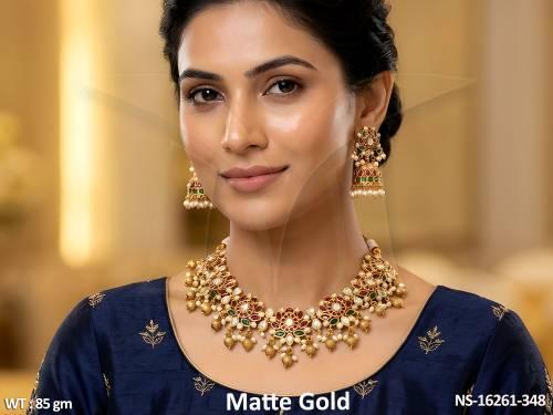 kemp-jewellery-matte-gold-polish-stunning-and-special-occasion-neckace-set-