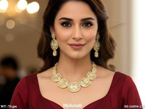antique-jewellery-designer-mehendi-polish-full-stone-fancy-style-necklace-set-