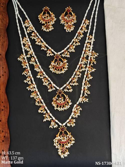 kemp-matte-gold-polish-fancy-style-necklace-set-