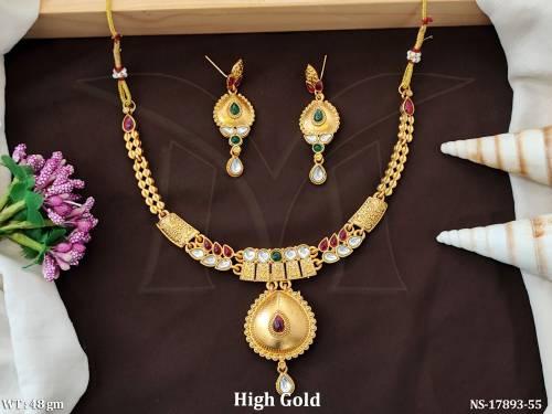 antique-jewellery-designer-high-gold-polish-short-necklace-set-