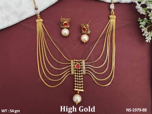 chokor chained antique necklace