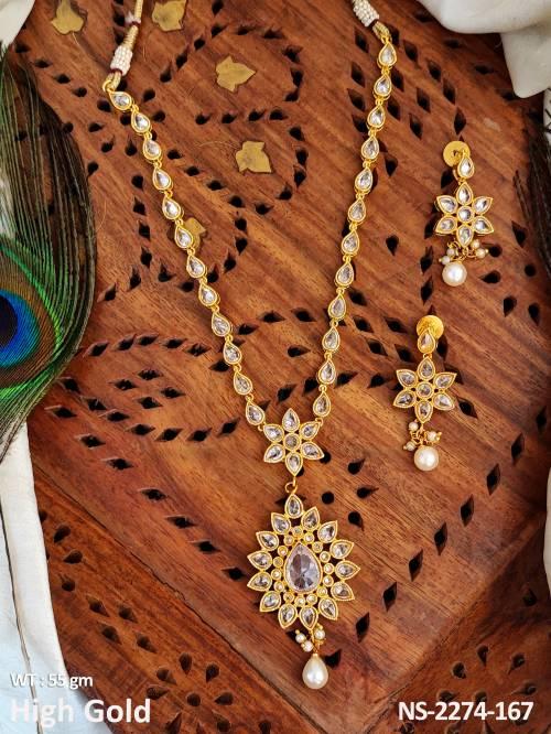 paan sunflower polki necklace set detail