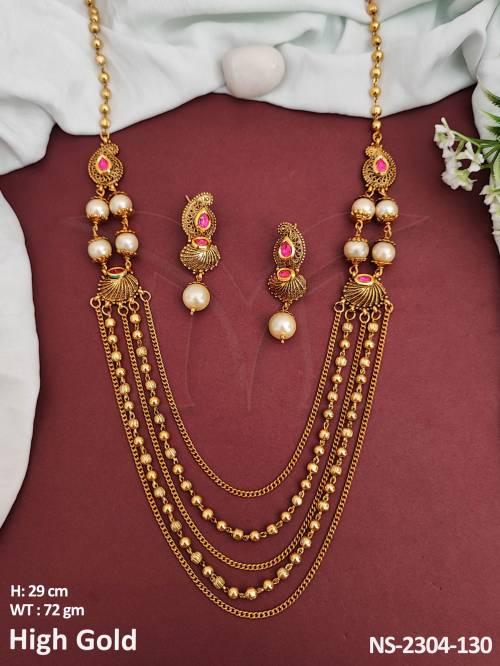 chain layers antique neckalce