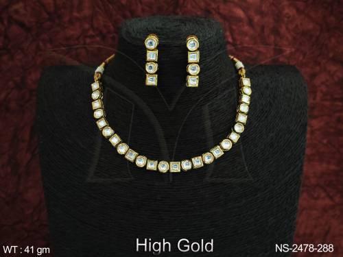 high-gold-polish-fancy-style-party-wear-beautiful-kundan-short-necklace-set