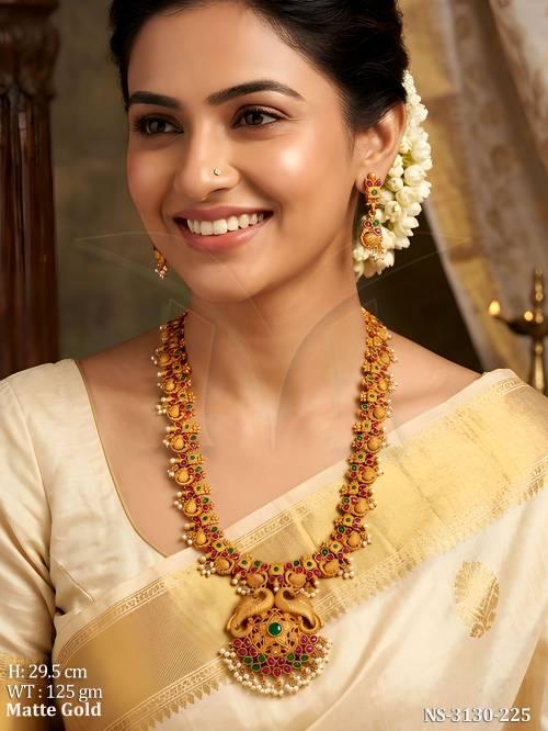 Long Multi Face Necklace Set