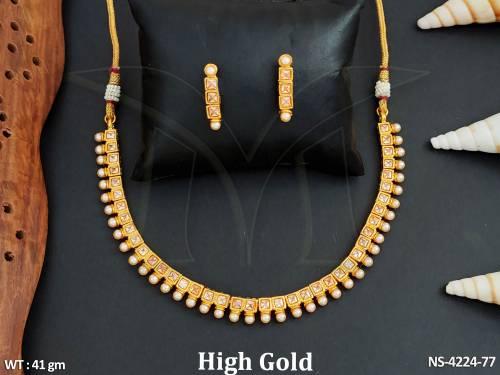 antique-high-gold-polish-short-necklace-set-
