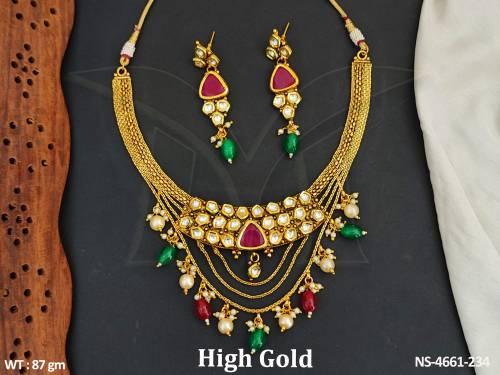 triangular center designer necklace detail