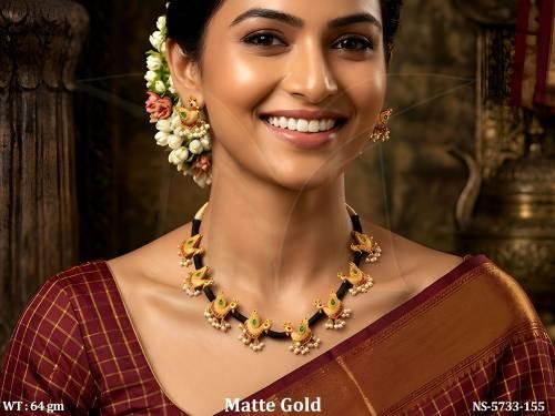 Segmented Bird Style Kemp Necklace Set