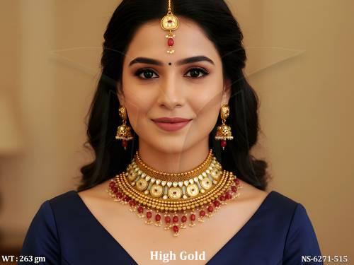 bollywood beads kundan stone chokar antique necklace set