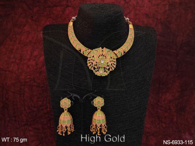 Meena colouring Antique Desgner Necklace Set
