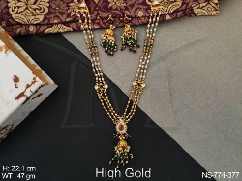 manekratna design kundan necklace sets