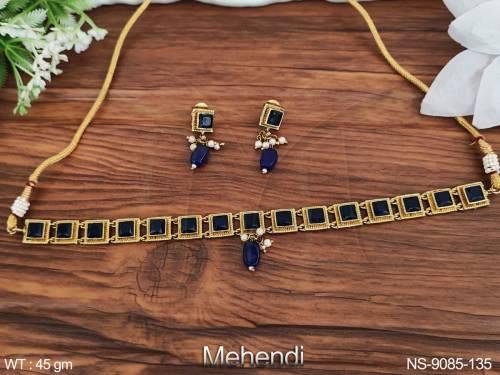 mehendi-polish-designer-fancy-style-party-wear-antique-necklace-set