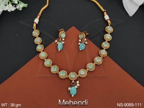 Beautiful antique Designer Party wear Designer Necklace Set 