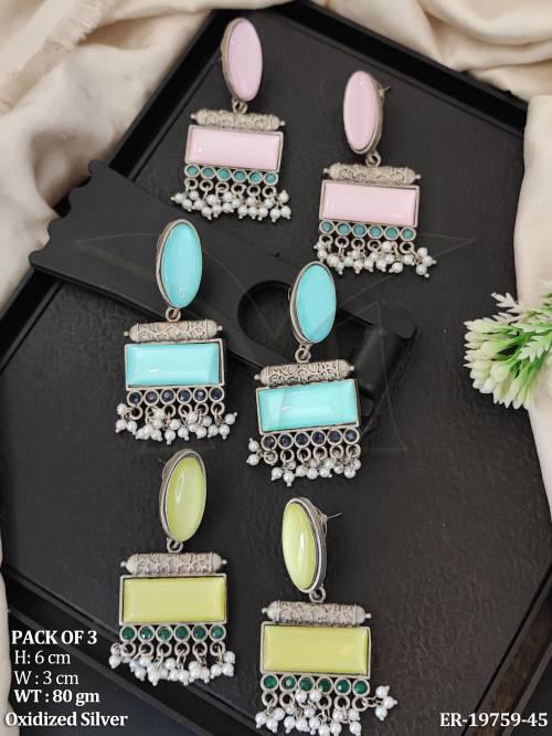 Fancy Oxidized Party Wear Earrings Pack for Women