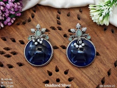 oxidized-silver-full-stone-fancy-earrings-