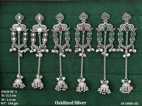 ethnic-oxidized-long-drop-jhumka-earrings-for-women