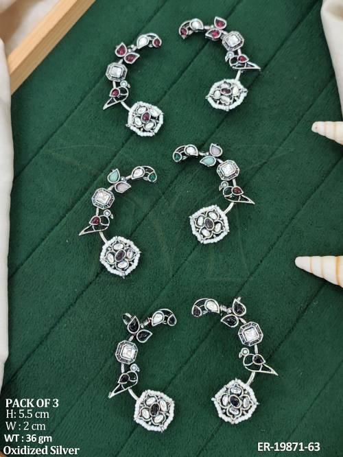 boho-oxidized-silver-bird-design-earrings-combo-for-women