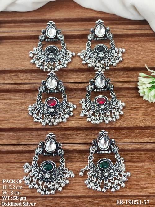 oxidized-silver-stone-chandbali-earrings-pack-of-3