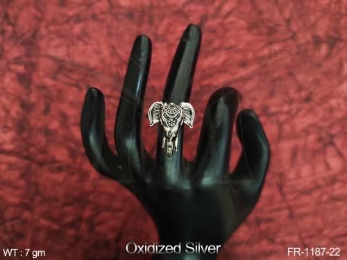 elephant-design-party-wear-oxidised-silver-beautiful-finger-ring