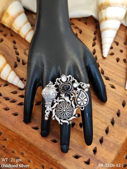 tribal-oxidized-silver-multi-motif-finger-ring-