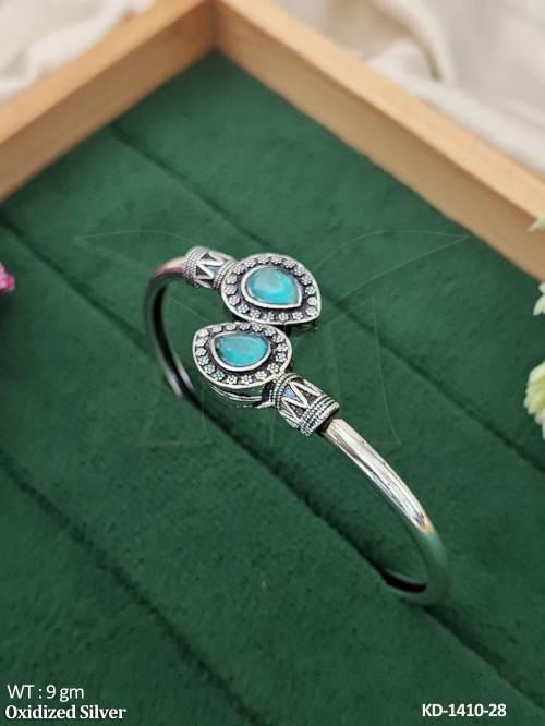 stylish-oxidized-kada-bracelet-with-stone-design-