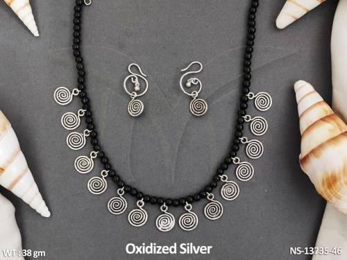 antique-design-oxidised-silver-polish-beautiful-fancy-style-party-wear-oxidised-jewellery-oxidised-necklace-set-