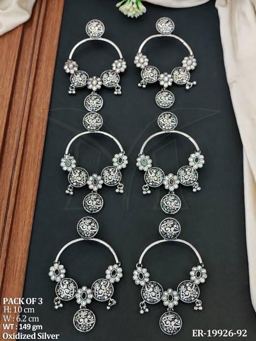 oxidized-silver-floral-hoop-earrings-combo-pack-of-3