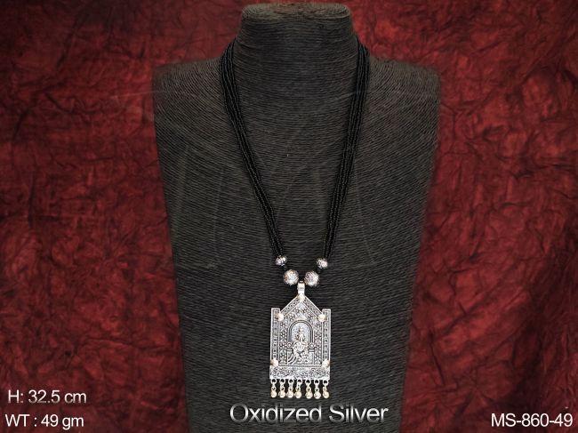 Beautiful Fancy Designer Pendant Party wear Long Mala Set