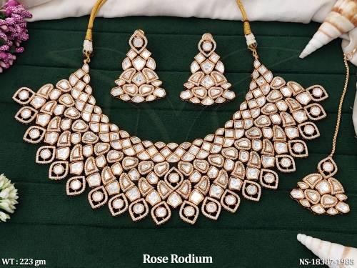 Premium Traditional Kundan Necklace Set for Women 