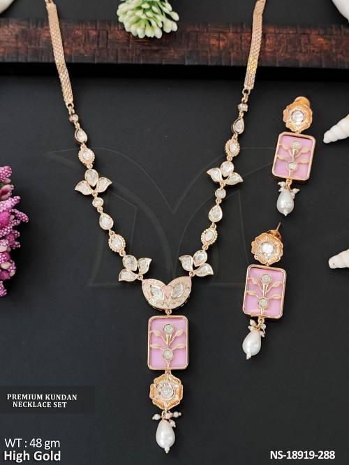 Premium Kundan  High Gold Designer  Necklace Set  