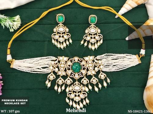 premium-kundan-mehendi-polish-full-stone-necklace-set-