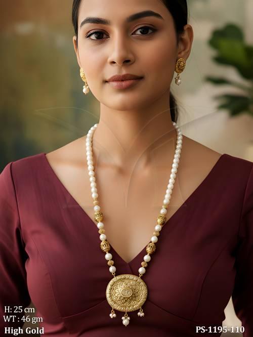 beaded oval flower pendant set detail