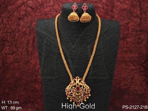 Dancing Peacock Kemp Pendant Sets
